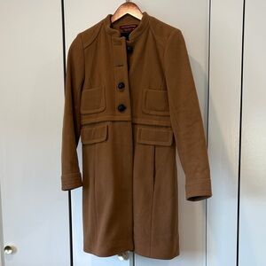 Comptior des Cottoniers Wool Brown Women's Coat
